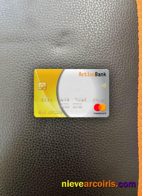 Portugal Activobank Mastercard Photolook Front Sample