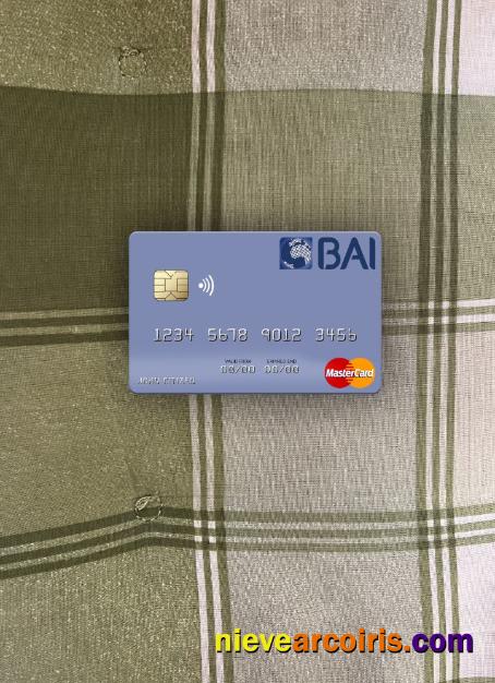 Portugal Banco BAI Europa Mastercard Photolook Front Template