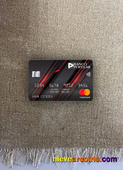 Portugal Banco Popular Bank Mastercard Photolook Front Sample