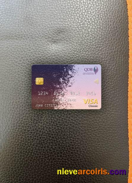 Qatar Development Bank Visa Classic Card Photolook Front Preview