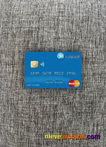 Qatar Islamic Bank Mastercard Photolook Front Template