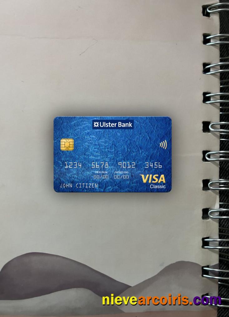 Republic Of Ireland Ulster Bank Visa Classic Card Photolook Front Photolook