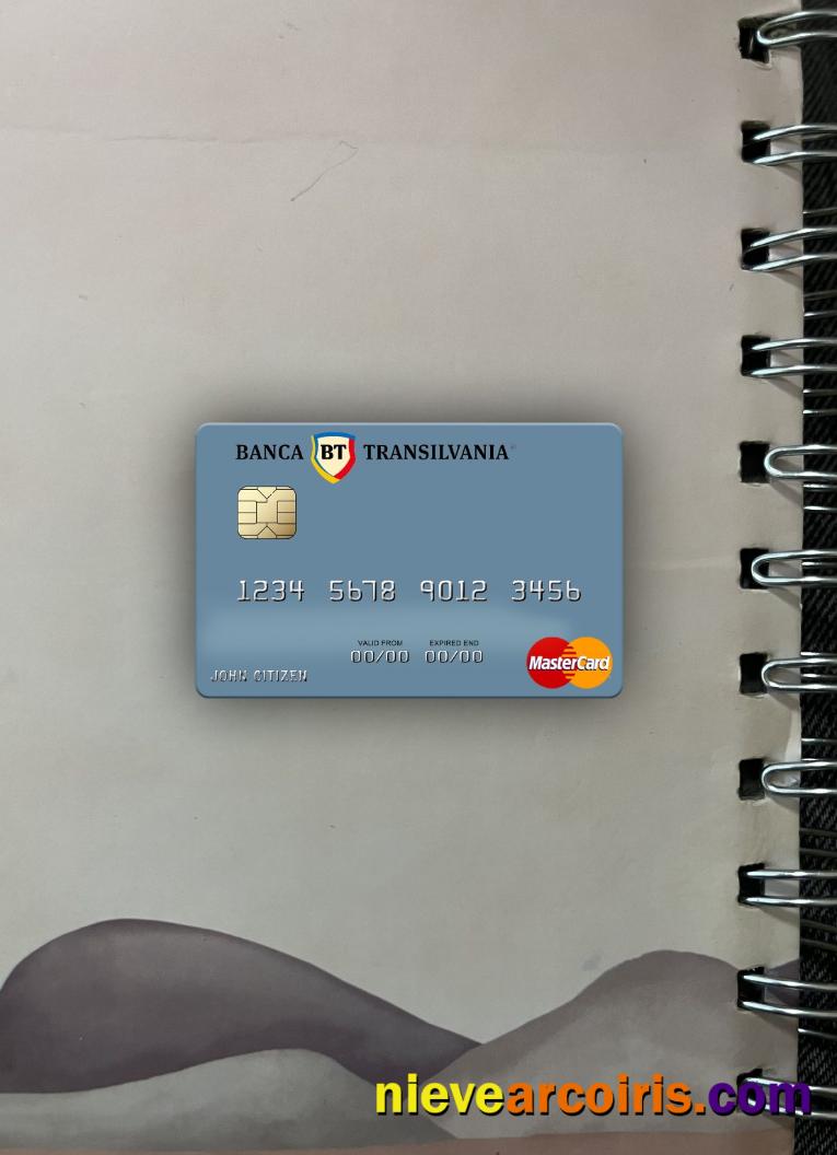Romania Banca Transilvania Mastercard Photolook Front Template