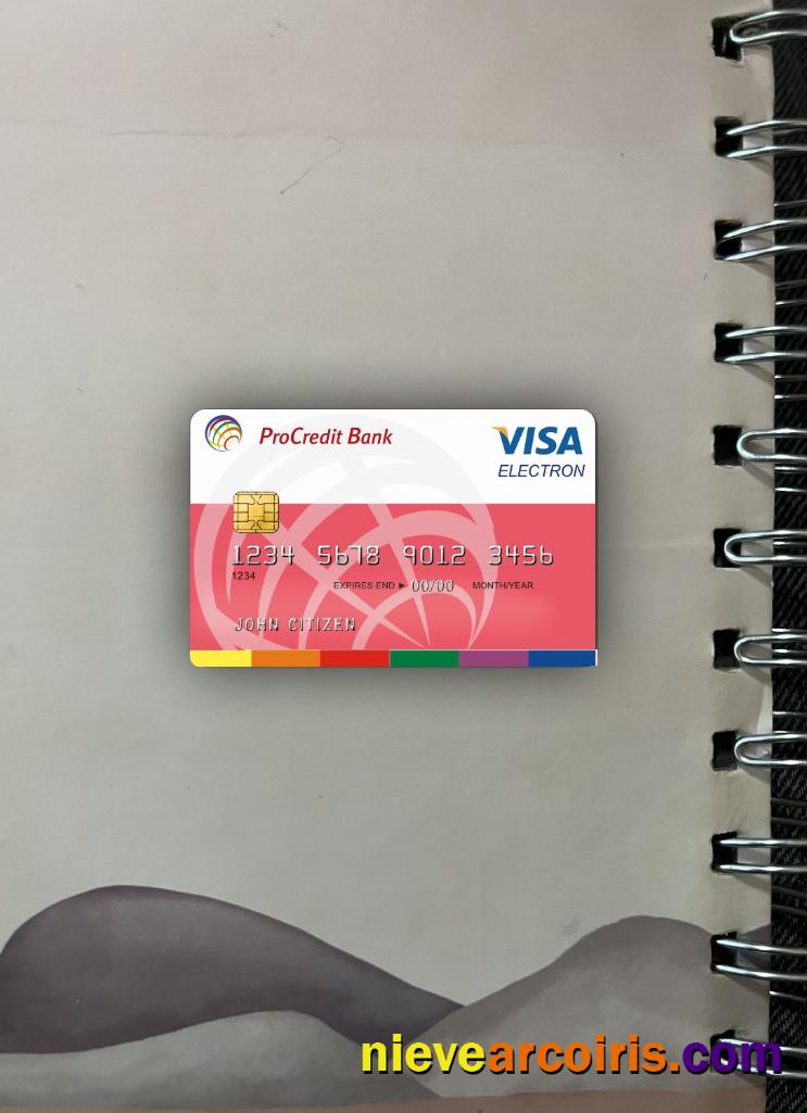 Romania ProCredit Bank Visa Electron Photolook Front Template
