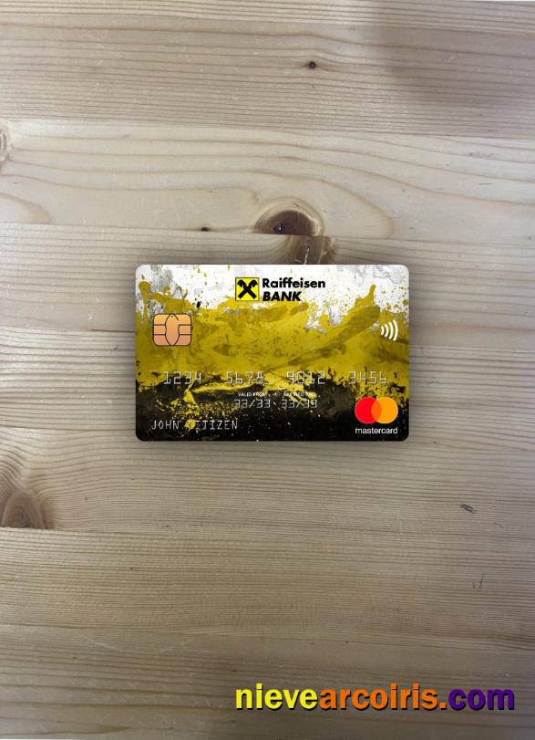 Romania Raiffeisen Bank Mastercard Photolook Front Template