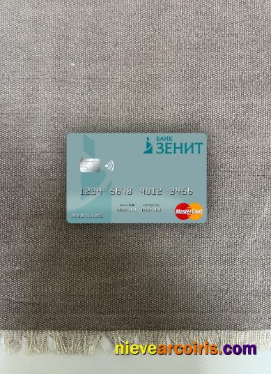 Russia Bank ZENIT Mastercard Photolook Front Sample