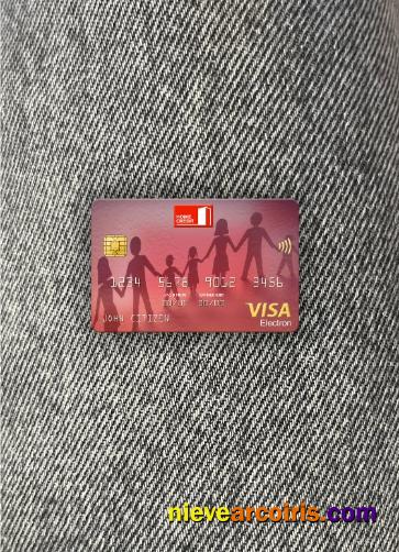 Russia Home Credit Bank Visa Electron Card Photolook Front Preview