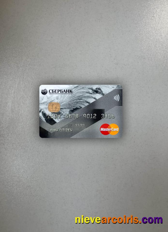 Russia Sberbank Mastercard Gray Photolook Front Photolook