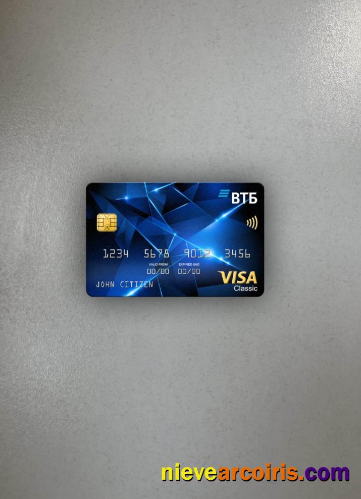 Russia VTB Bank Visa Classic Card Photolook Front Sample