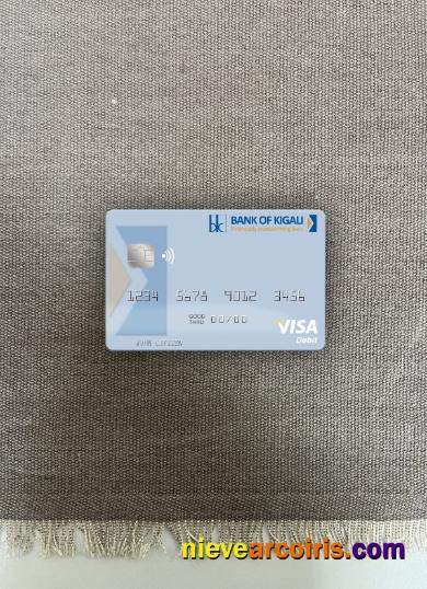 Rwanda Bank Of Kigali Visa Debit Card Photolook Front Photolook