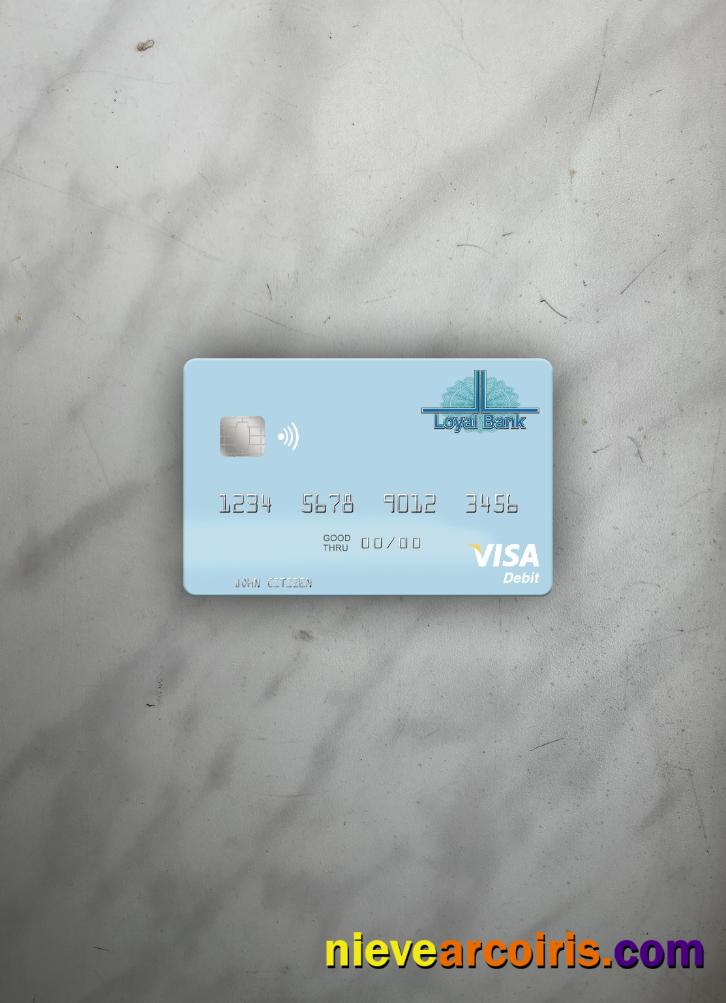 Saint Lucia Loyal Bank Limited Visa Debit Card Photolook Front Preview