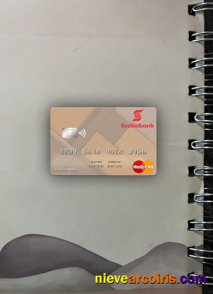 Saint Lucia Scotiabank Mastercard Photolook Front Template