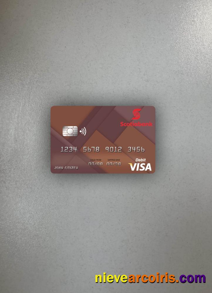 Saint Lucia Scotiabank Visa Debit Card Photolook Front Preview