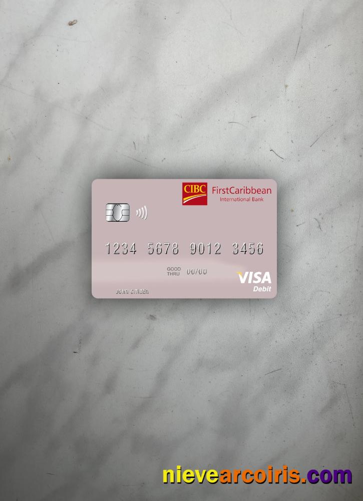 Saint Vincent And The Grenadines FirstCaribbean International Bank Visa Debit Card Photolook Front Photolook