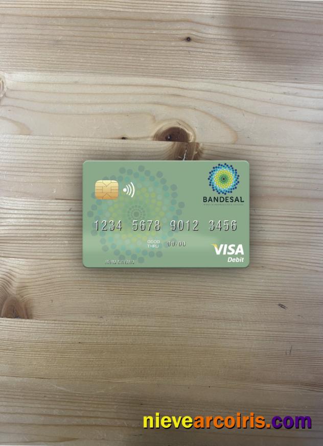 Salvador Bandesal Bank Visa Debit Card Photolook Front Photolook