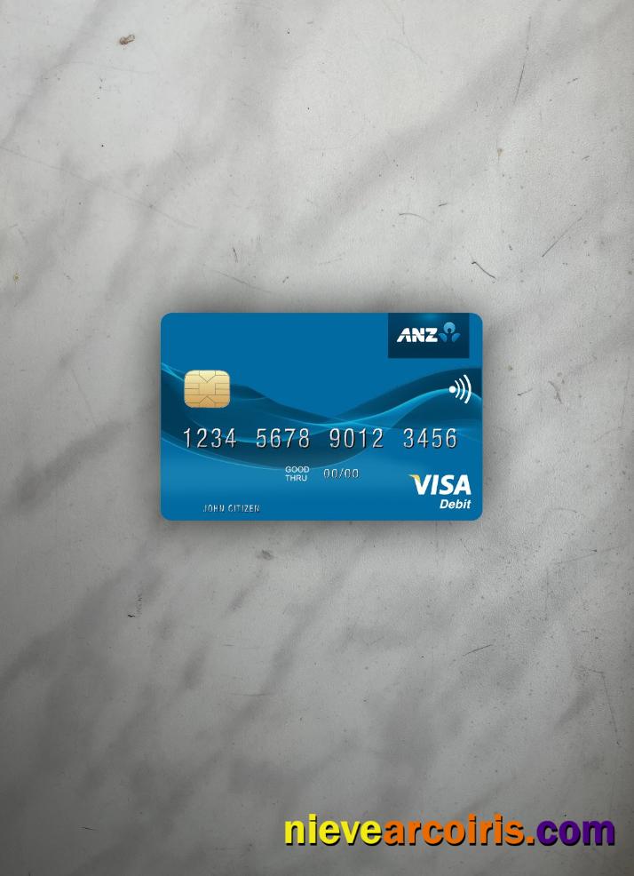 Samoa ANZ Bank Visa Debit Card Photolook Front Sample
