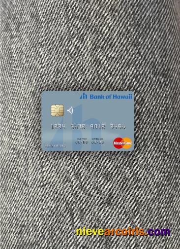 Samoa Bank Of Hawaii Mastercard Photolook Front Sample