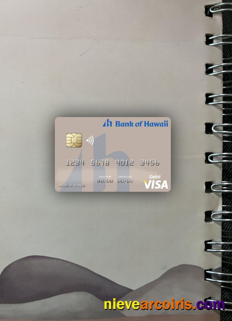 Samoa Bank Of Hawaii Visa Debit Card Photolook Front Preview