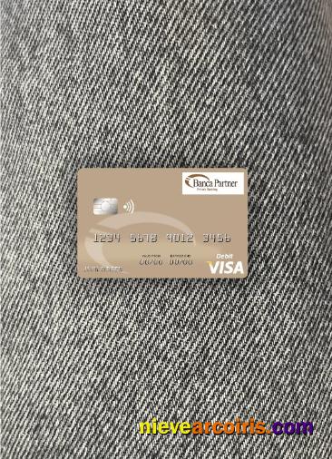 San Marino Banca Partner Visa Debit Card Photolook Front Template