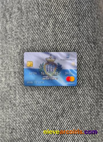 San Marino Banca Di San Marino Bank Mastercard Photolook Front Template