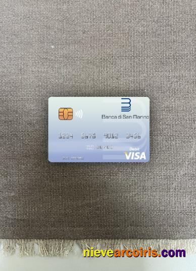 San Marino Banca Di San Marino Visa Debit Card Photolook Front Sample