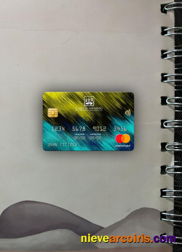 San Marino Cassa Di Risparmio Bank Mastercard Photolook Front Photolook