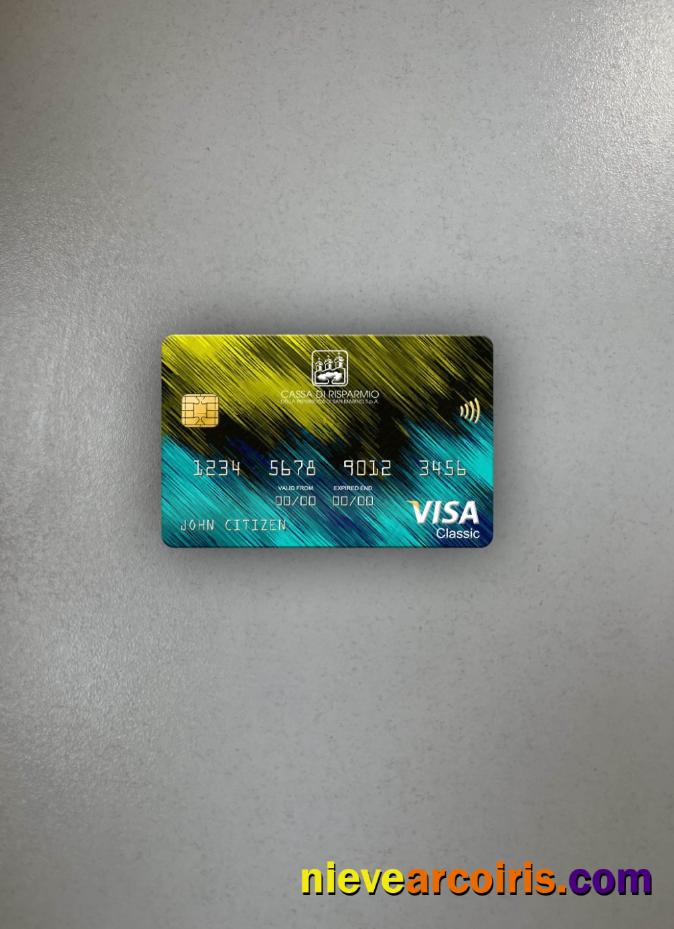 San Marino Cassa Di Risparmio Bank Visa Classic Card Photolook Front Photolook