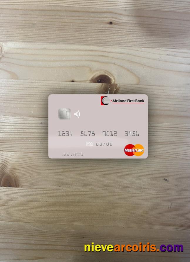 Sao Tome And Principe Afriland First Bank Mastercard Photolook Front Sample