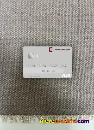 Sao Tome And Principe Afriland First Bank Visa Debit Card Photolook Front Preview