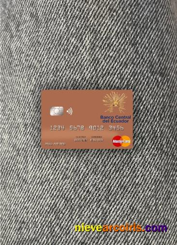 Sao Tome And Principe Banco Ecuador Mastercard Photolook Front Sample