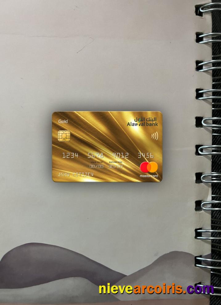 Saudi Arabia Alawwal Bank Mastercard Gold Photolook Front Preview