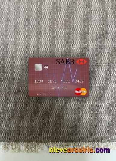 Saudi Arabia The Saudi British Bank Mastercard Photolook Front Template