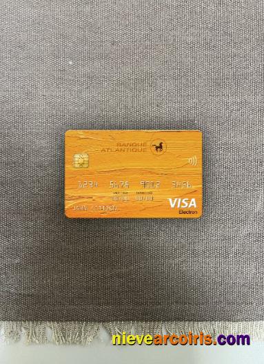 Senegal Banque Atlantique Bank Visa Electron Card Photolook Front Photolook