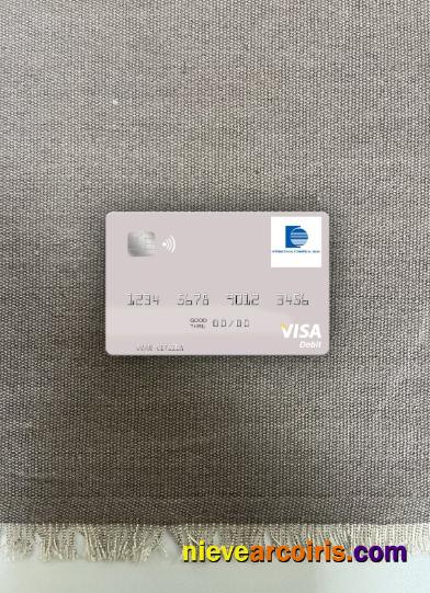 Senegal The International Commercial Bank Visa Debit Card Photolook Front Sample