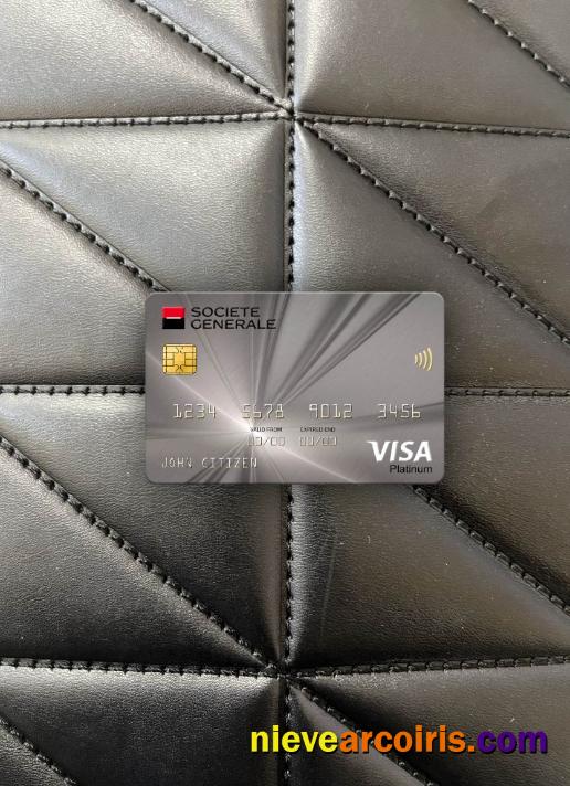 Serbia Societe Generale Bank Visa Platinum Card Photolook Front Photolook