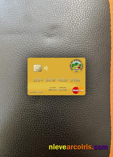 Sierra Leone Bank Of Sierra Leone Mastercard Photolook Front Photolook