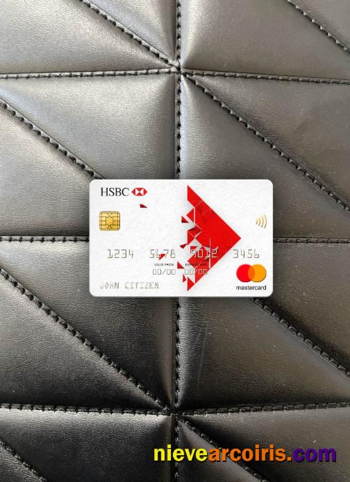 Singapore HSBC Bank Mastercard Photolook Front Sample