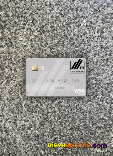 Slovakia Tatra Banka Visa Debit Card Photolook Front Photolook