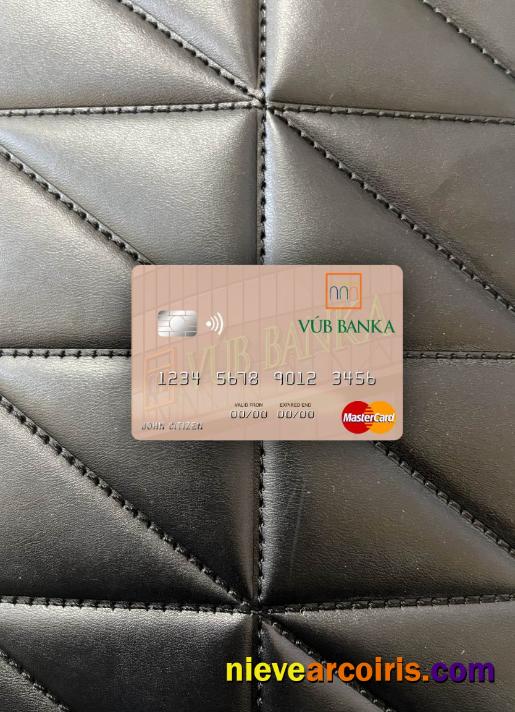 Slovakia VÚB Banka Mastercard Photolook Front Photolook