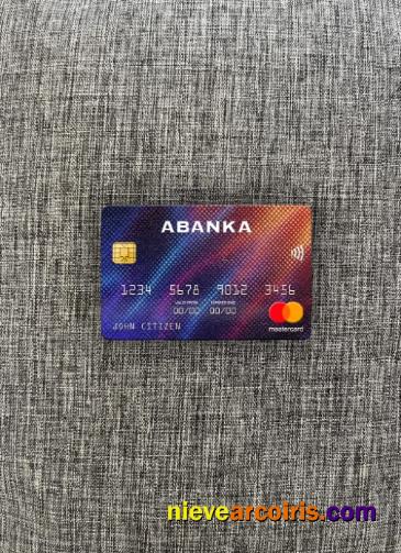 Slovenia Abanka D.d Bank Mastercard Photolook Front Template
