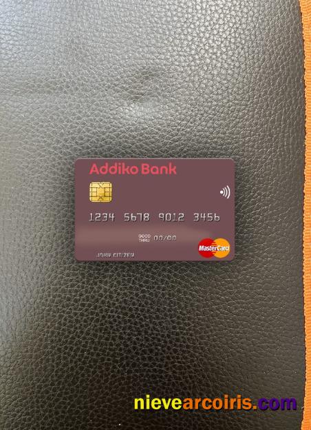 Slovenia Addiko Bank Mastercard Photolook Front Photolook
