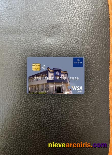 Somalia Amal Bank Visa Debit Card Photolook Front Preview