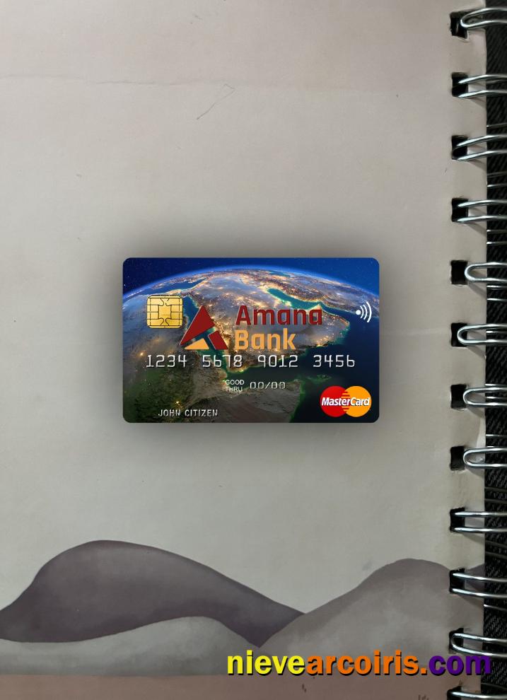 Somalia Amana Bank Mastercard Photolook Front Photolook