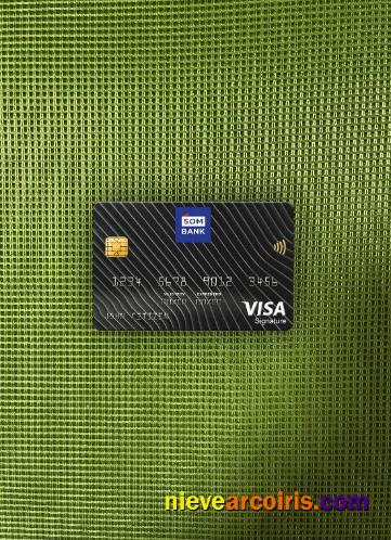 Somalia Sombank Visa Signature Card Photolook Front Template