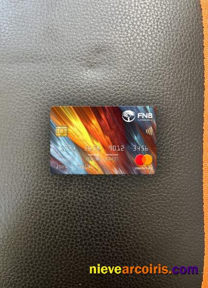 South Africa First National Bank (FNB) Mastercard Photolook Front Sample