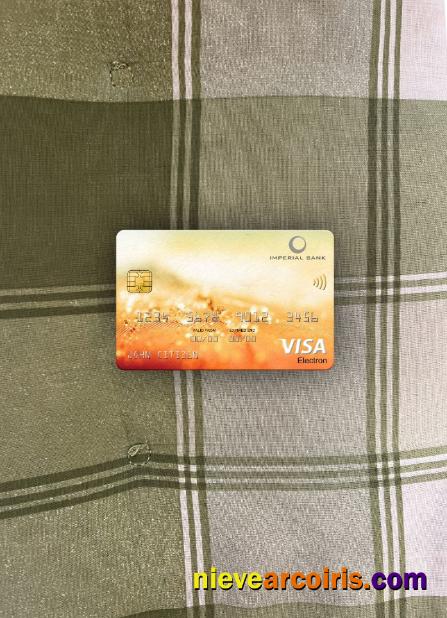 South Africa Imperial Bank Visa Electron Card Photolook Front Template