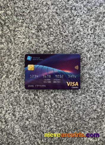 South Korea Industrial Bank Visa Classic Card Photolook Front Sample