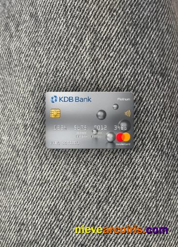 South Korea KDB Bank Mastercard Platinum Photolook Front Preview