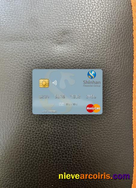 South Korea Shinhan Financial Group Mastercard Photolook Front Sample