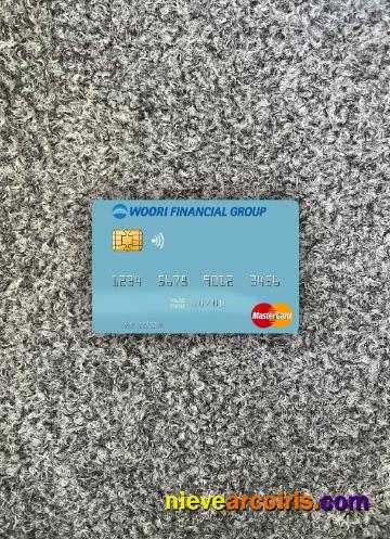 South Korea Woori Financial Group Mastercard Photolook Front Preview